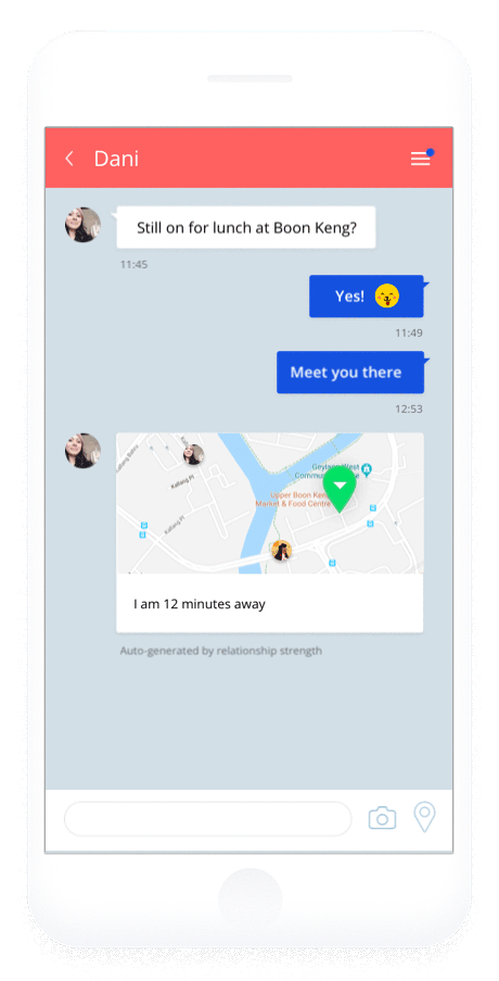 Friendlee suggests location-sharing based on the strength of relationships